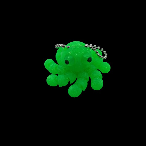 Flexi Μπρελόκ Χταποδάκι 3D Printed 