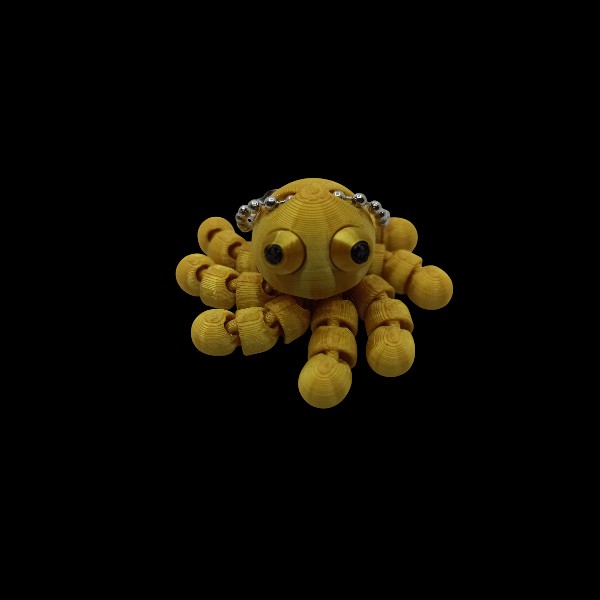 Flexi Μπρελόκ Χταποδάκι 3D Printed 