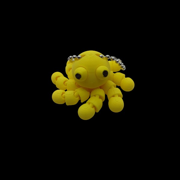 Flexi Μπρελόκ Χταποδάκι 3D Printed 