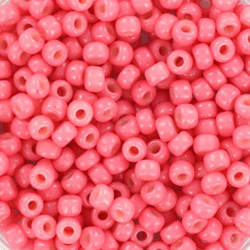 Γυάλινες χάντρες Miyuki seed beads  duracoat opaque guava(10gr)