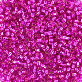 miyuki delica's 11/0 - silverlined dyed fuchsia(5gr)