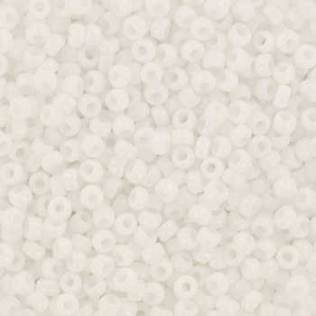 Miyuki seed beads 8/0 - opaque white