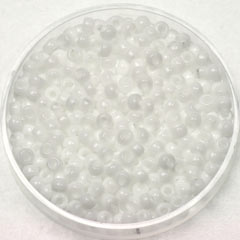 Miyuki seed beads 8/0 - opaque white
