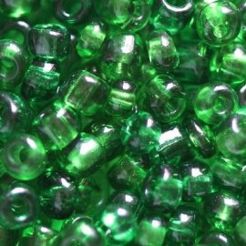 Γυάλινες χάντρες 3,5mm πράσινες(20gr).