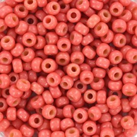 Γυάλινες χάντρες Miyuki seed beads  duracoat opaque light watermelon(10gr)