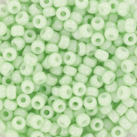 Γυάλινες χάντρες Miyuki seed beads opaque light mint(10gr)