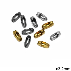 Κλείστρο-κούμπωμα για αλυσίδα καζανάκι 3.2mm(10 τεμ)