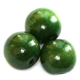 Ξύλινες σκούρο πράσινο 15Χ16mm(10 τεμ)