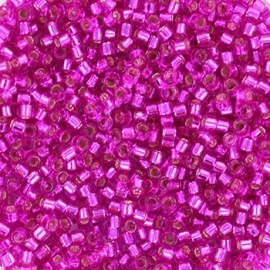 miyuki delica's 11/0 - silverlined dyed fuchsia(5gr)