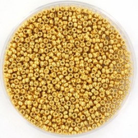Miyuki seed beads 15/0 - duracoat galvanized gold 4202(5gr)