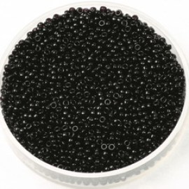 Miyuki seed beads 15/0 - opaque black 401(5gr)