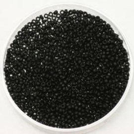 miyuki-seed-beads-15-0-opaque-matte-black-401f-5gr