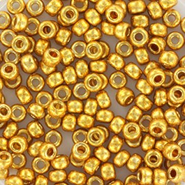Miyuki seed beads 8/0 - duracoat galvanized gold(10gr)