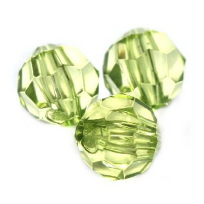 Πλαστικές πολύπλευρες  πράσινες  6mm(10 gr)