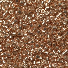 Χάντρες Miyuki Delica beads galvanized apricot gold 1.6 x 1.3 mm(5gr)